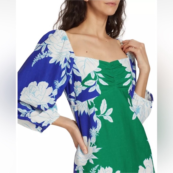 NWT Farm Rio linen-blend mini dress - Picture 9 of 9